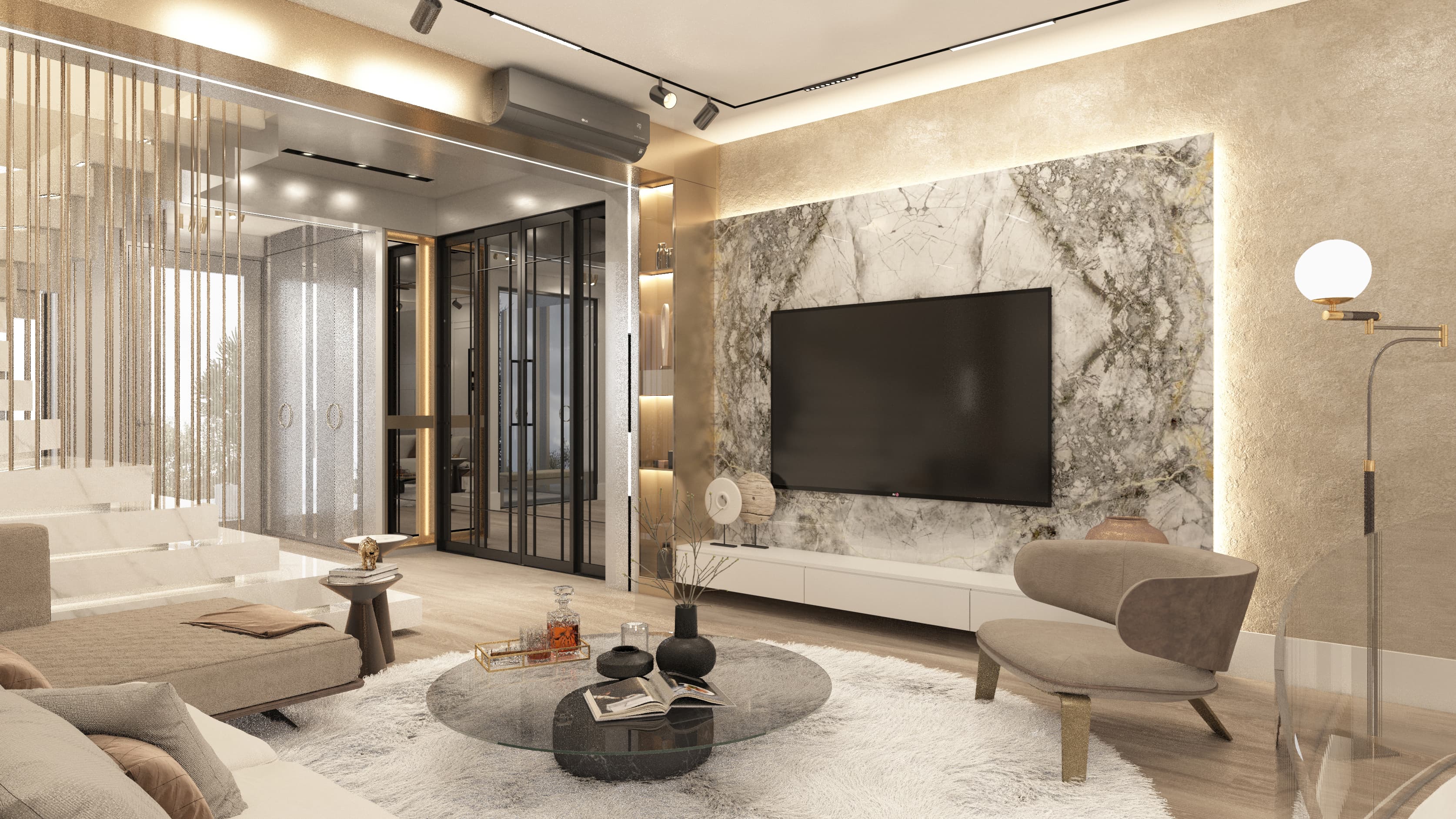 Modern interior in public space