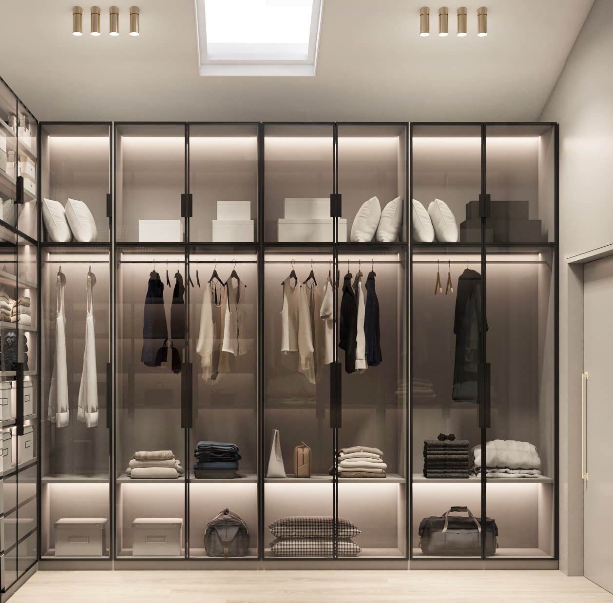 Concrete building with person